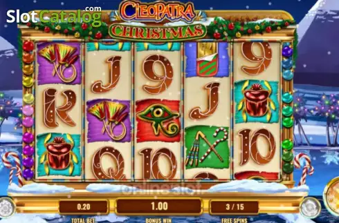 Скрин3. Cleopatra Christmas слот