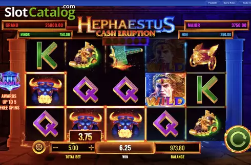 Скрин4. Cash Eruption Hephaestus слот