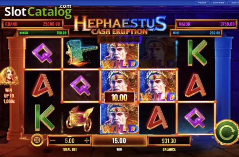 Скрин7. Cash Eruption Hephaestus слот
