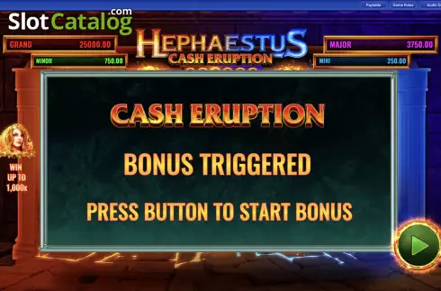 Скрин8. Cash Eruption Hephaestus слот