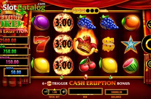 Скрин3. Cash Eruption Red Hot Joker слот
