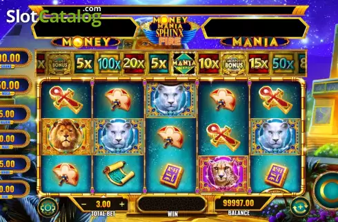 Скрин2. Money Mania Sphinx Fire слот