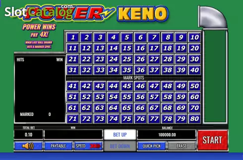 Скрин2. Power Keno (IGT) слот