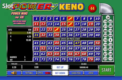 Скрин3. Power Keno (IGT) слот