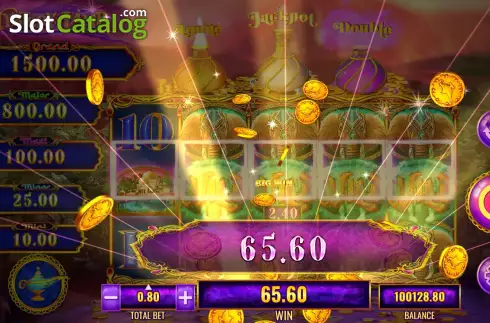 Скрин5. Mystery of the Lamp Treasure Oasis слот