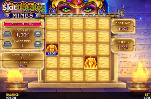 Скрин2. Cleopatra: Mines слот