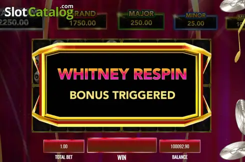 Скрин9. Whitney Houston слот
