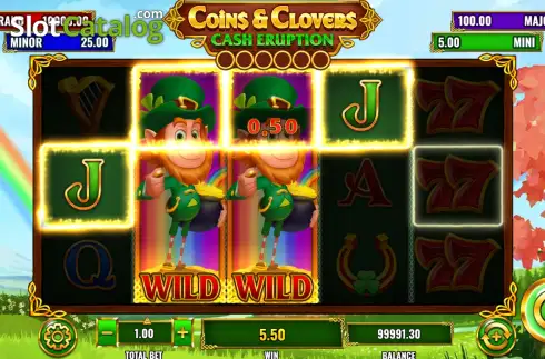 Скрин3. Cash Eruption Coins & Clovers слот