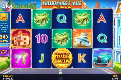Скрин2. Millionaire's Mile: Hold & Win слот