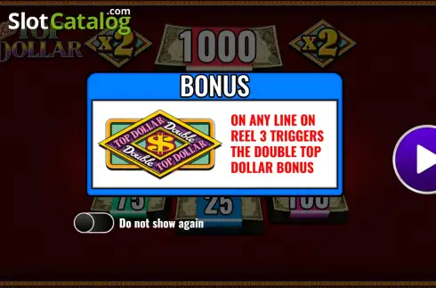 Скрин2. Double Top Dollar слот