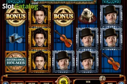 Скрин2. Sherlock Holmes The Hunt for Blackwood Slot слот