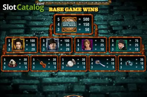 Скрин3. Sherlock Holmes The Hunt for Blackwood Slot слот