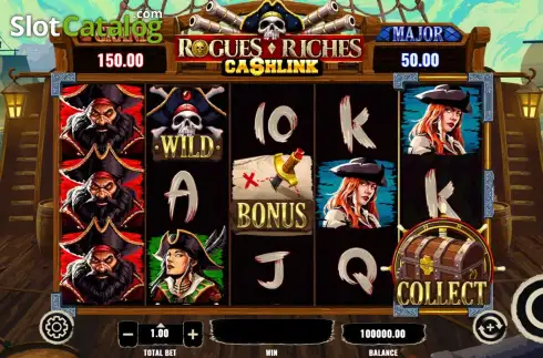Скрин2. Rogues Riches Cashlink слот