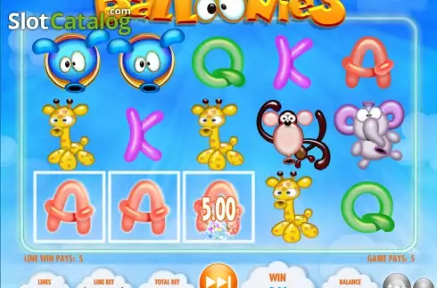 Скрин2. Balloonies слот