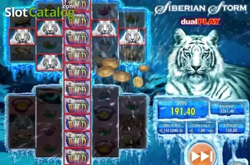 Скрин2. Siberian Storm Dual Play слот