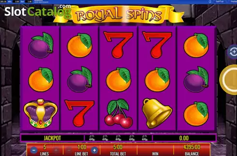 Скрин2. Royal Spins слот