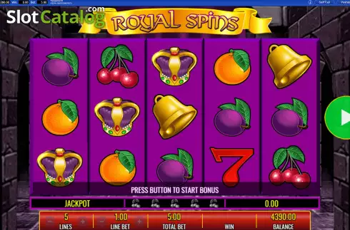 Скрин5. Royal Spins слот