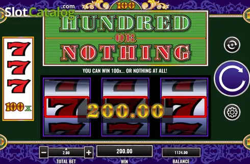 Скрин3. Hundred or Nothing слот