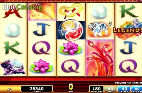 Скрин2. Legends of Fire and Water слот