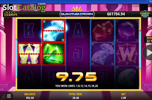 Скрин3. Quantum Crown MegaJackpots слот