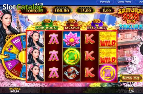 Скрин2. Samurai 888 Spin Sakura слот