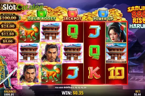 Скрин3. Samurai 888 Rise Haruki слот