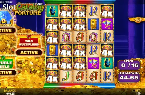 Скрин2. Cleopatra Triple Fortune слот