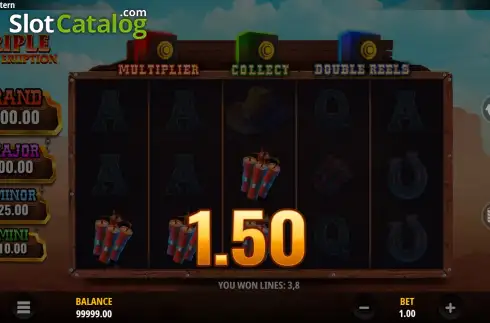 Скрин3. Triple Cash Eruption The Western слот