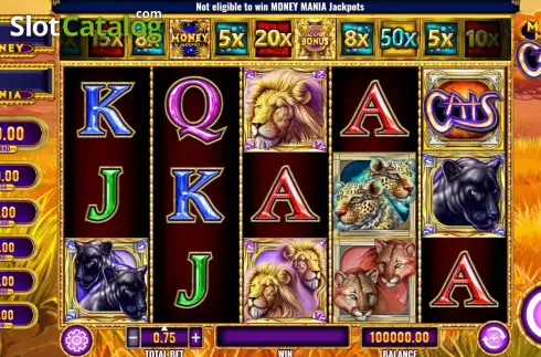 Скрин2. Money Mania Cats слот