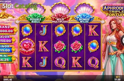 Скрин2. Aphrodite Triple Fortune слот