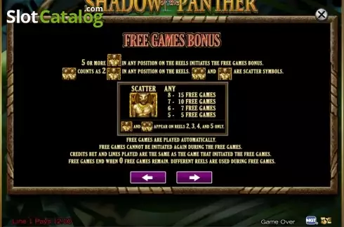 Скрин6. Shadow of the Panther слот