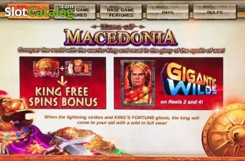 Скрин2. King of Macedonia слот
