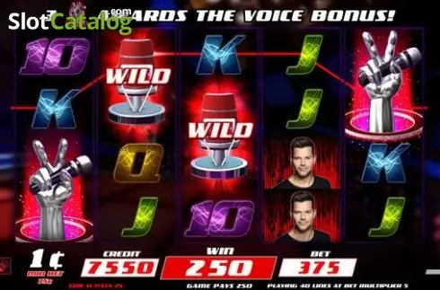 Скрин3. The Voice Video Slots слот