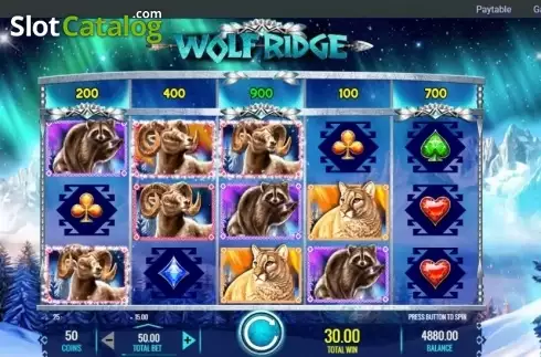 Скрин3. Wolf Ridge слот