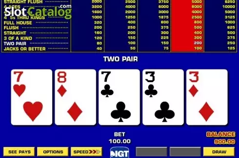 Скрин4. Bonus Poker Game King слот