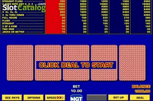 Скрин3. Double Double Bonus Poker Game King слот