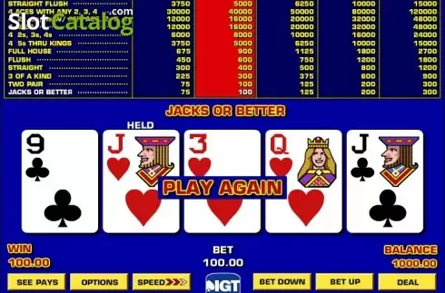 Скрин5. Double Double Bonus Poker Game King слот
