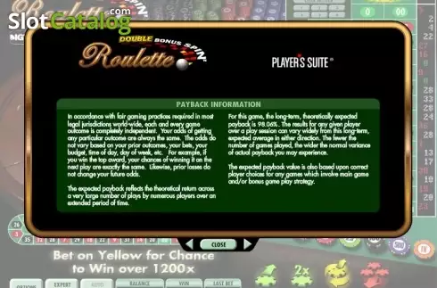 Скрин6. Double Bonus Spin Roulette слот