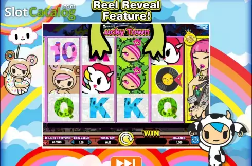 Скрин2. Tokidoki – Lucky Town слот