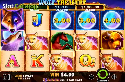 Скрин4. Wolf Treasure (IGTech) слот