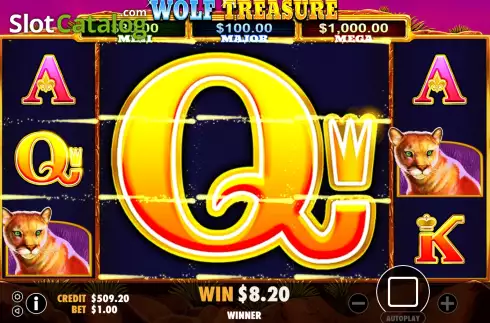 Скрин9. Wolf Treasure (IGTech) слот