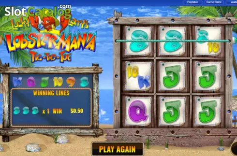 Скрин3. Lucky Larry's Lobstermania Tic-Tac-Toe слот
