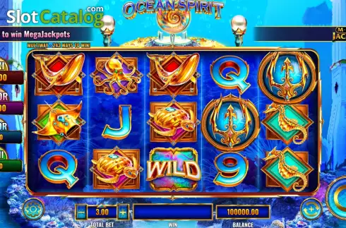 Скрин2. Ocean Spirit MegaJackpots слот