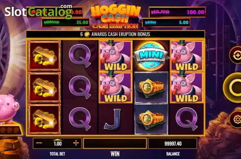 Скрин2. Cash Eruption Hoggin Cash слот