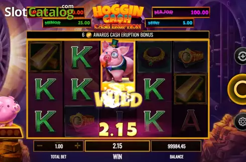 Скрин3. Cash Eruption Hoggin Cash слот