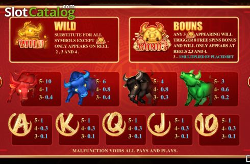 Скрин7. Fortune Bulls слот