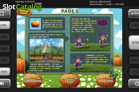 Скрин8. Pumpkin Fairy слот