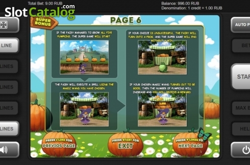 Скрин9. Pumpkin Fairy слот
