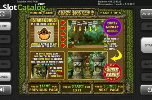 Скрин7. Crazy Monkey 2 (Igrosoft) слот