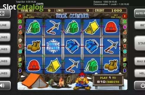 Скрин2. Rock Climber слот
